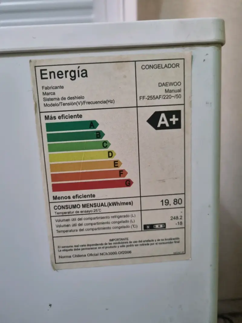 Freezer dual horizontal Daewoo blanco - 6