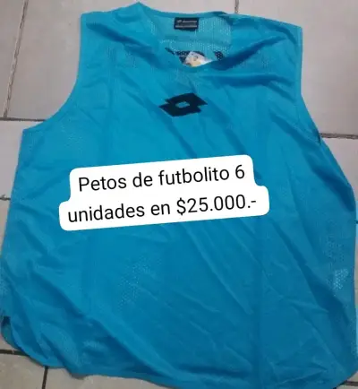 Petos futbolito azules - miniatura 1