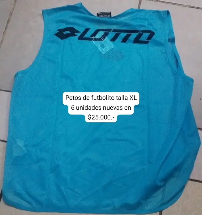 Petos futbolito azules - 2
