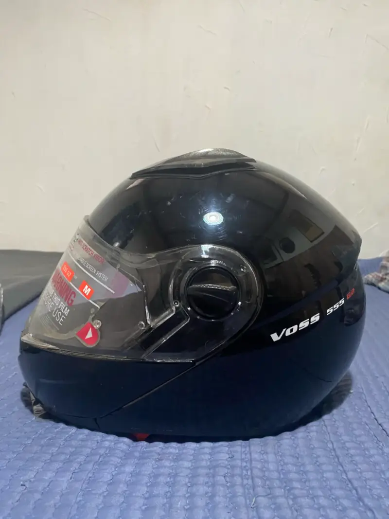 Casco de moto Voss negro 555 g2 - 2