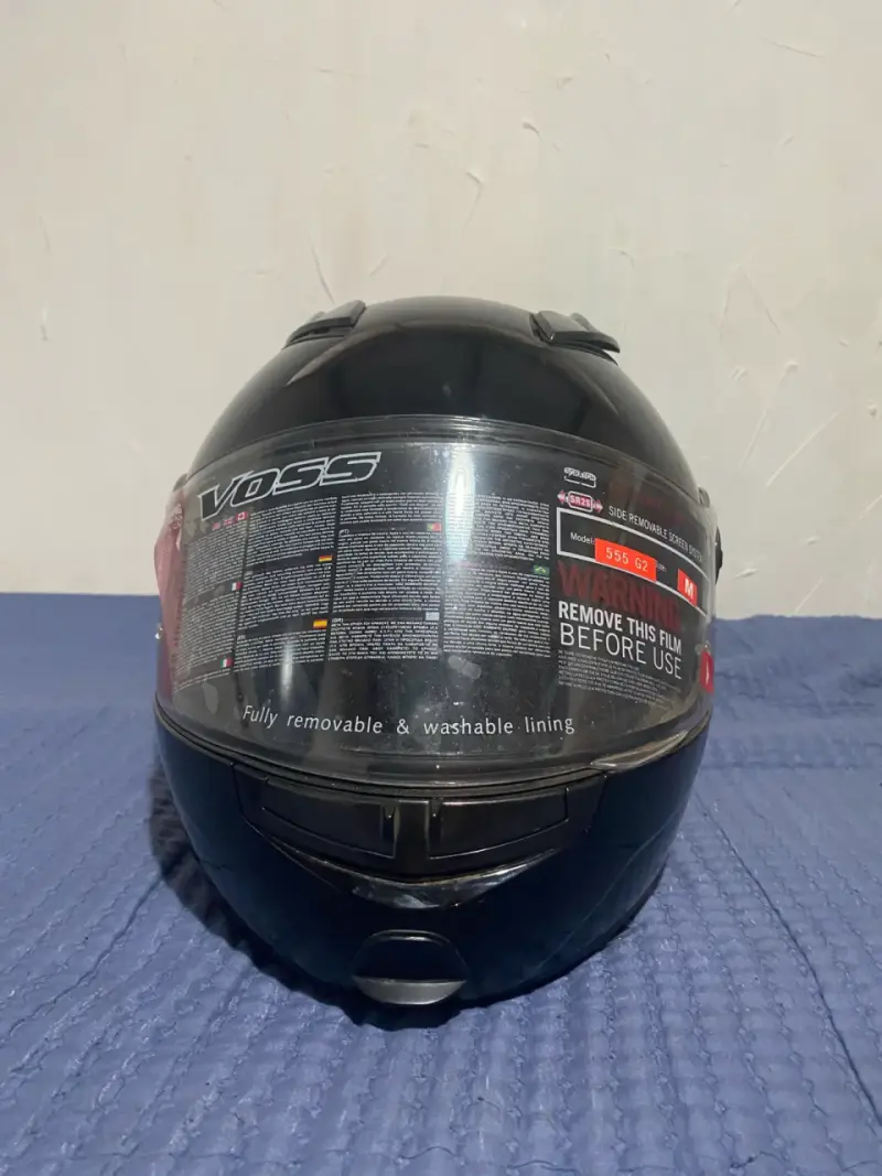 Casco de moto Voss negro 555 g2 - 3