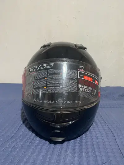 Casco de moto Voss negro  555 g2 - miniatura 3