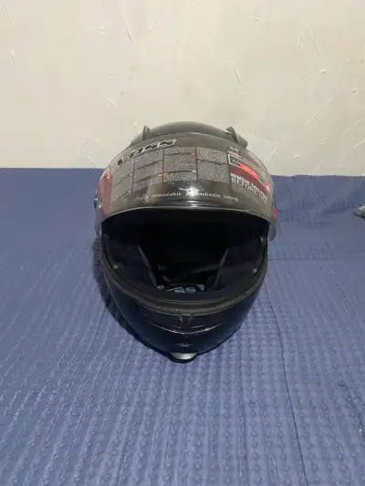 Casco de moto Voss negro  555 g2 - miniatura 4