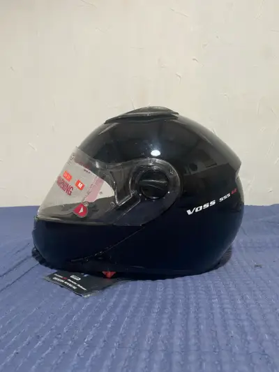Casco de moto Voss negro  555 g2 - miniatura 5