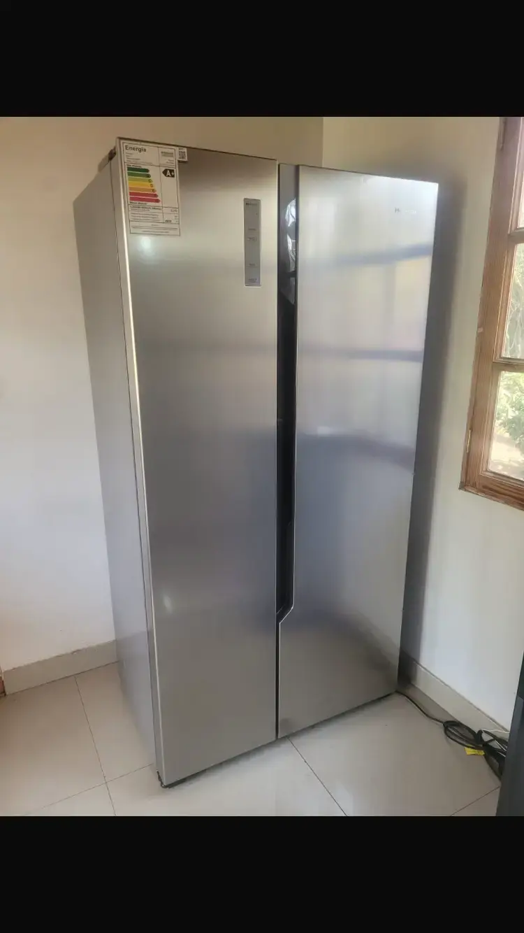 Refrigerador doble puerta acero inoxidable