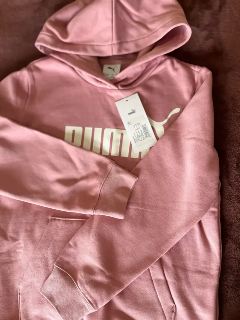 Polerón rosado con capucha Puma - 1