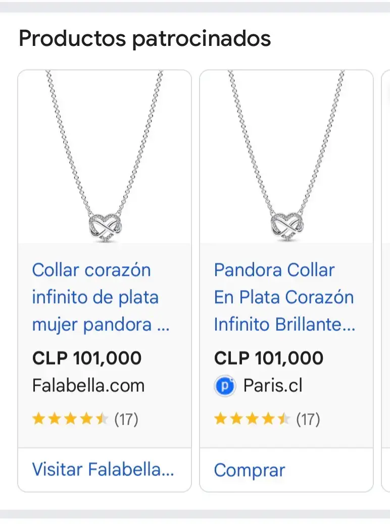 Collar con dije de corazón - 3