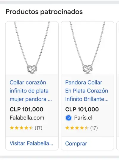 Collar con dije de corazón - miniatura 3