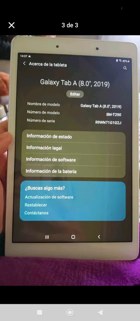 Tablet Samsung Galaxy Tab A 8.0 2019