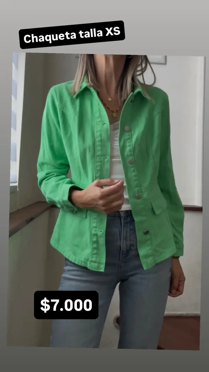 Chaqueta verde talla XS