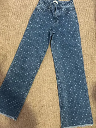 Jeans azul con puntos Raindoor - miniatura 1