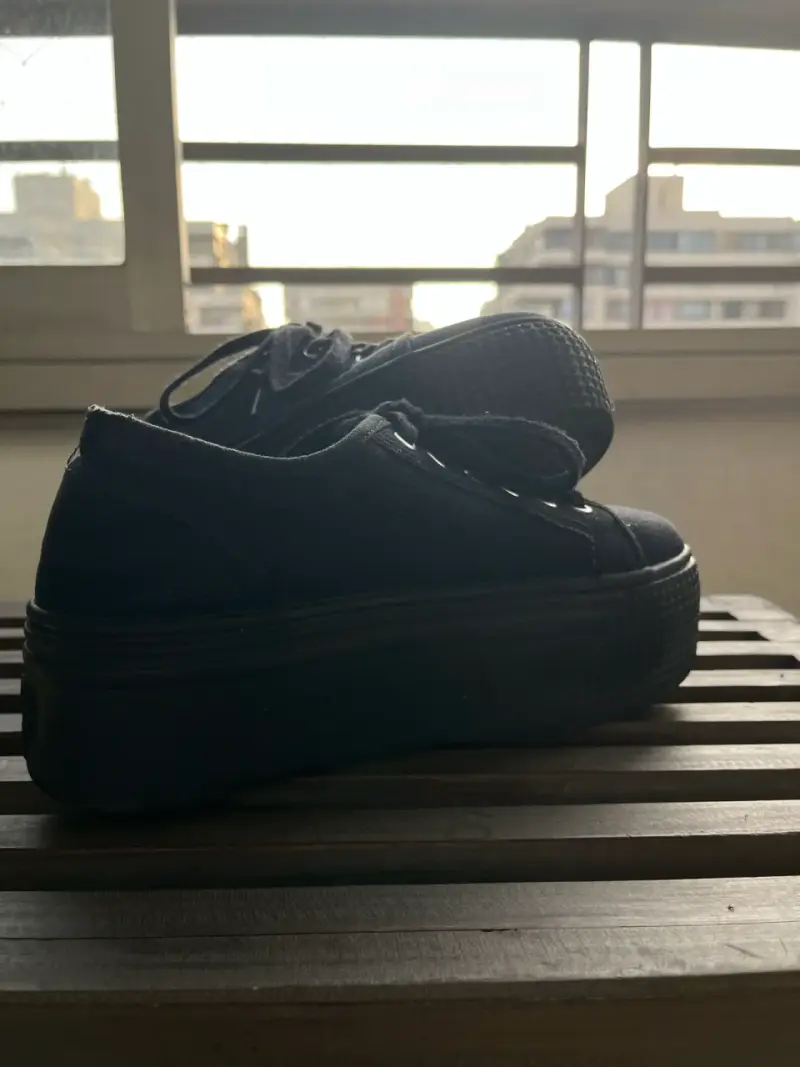 Zapatillas negras plataforma - 4