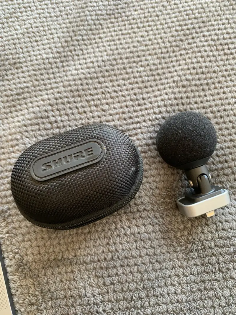 Micrófono Shure portátil