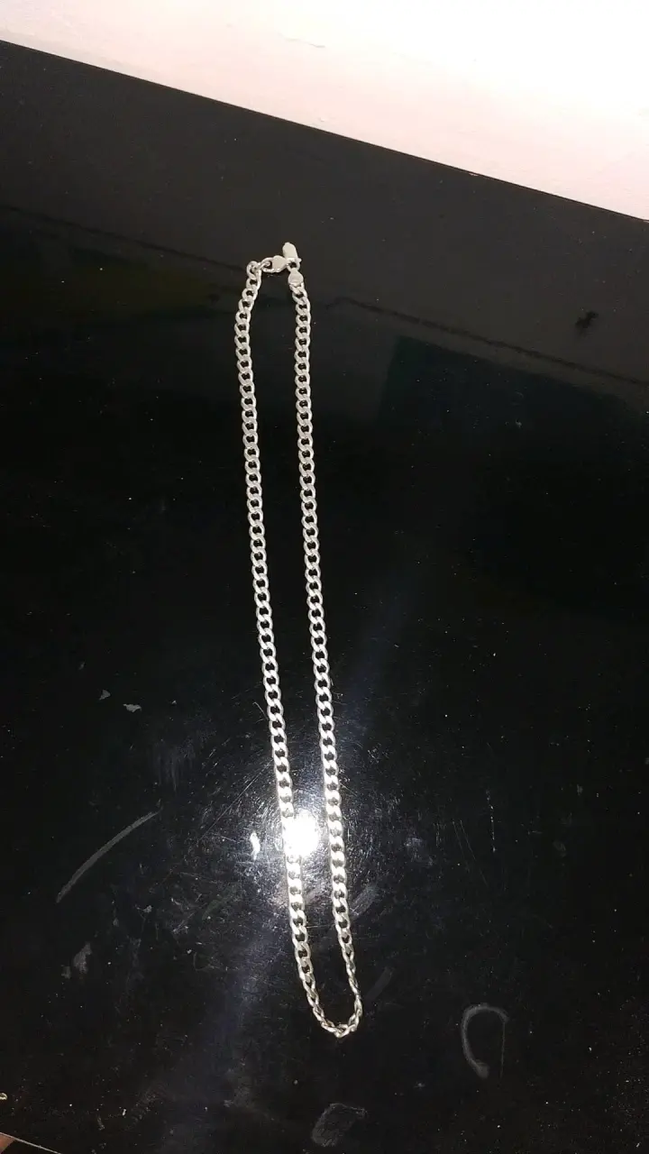 Cadena de plata gruesa - 1