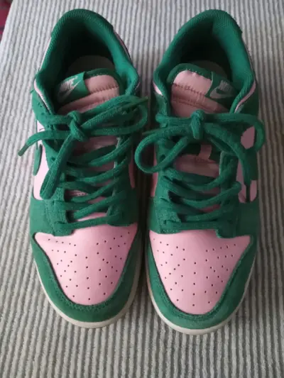 Zapatillas deportivas verde y rosado - miniatura 1