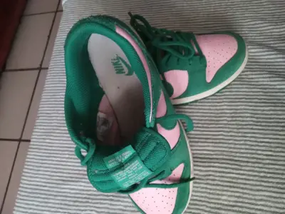 Zapatillas deportivas verde y rosado - miniatura 3