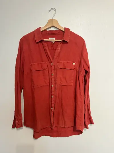 Camisa roja de lino/Umbrale - miniatura 1