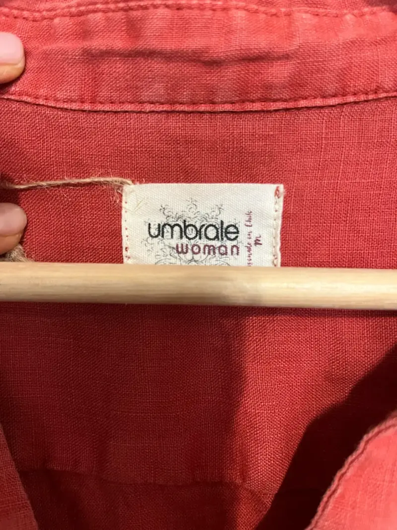 Camisa roja de lino/Umbrale - 4