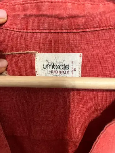 Camisa roja de lino/Umbrale - miniatura 4