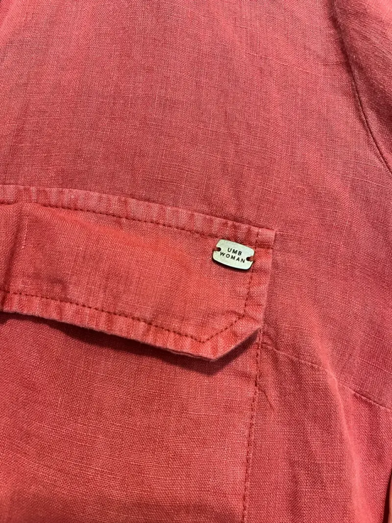Camisa roja de lino/Umbrale - 5