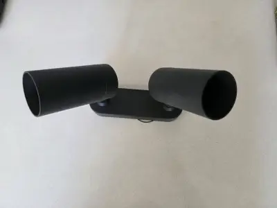Lámpara de techo doble negra - miniatura 2