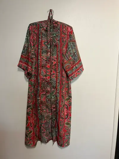 Kimono largo bohemio estampado - miniatura 1