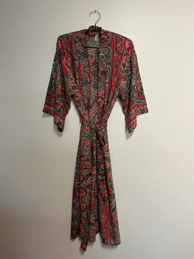 Kimono largo bohemio estampado - 2