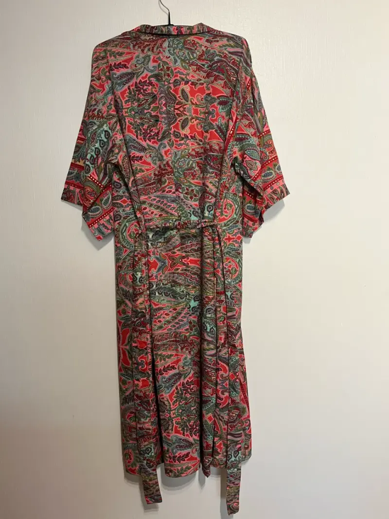 Kimono largo bohemio estampado - 3