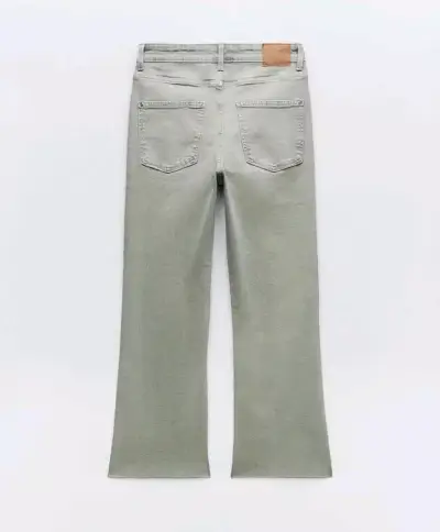 Jeans de mezclilla verde oliva - miniatura 3