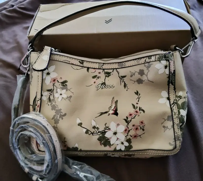 Cartera Guess floral beige - 1