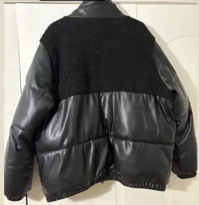 Puffa con aplique tipo corderito - miniatura 2