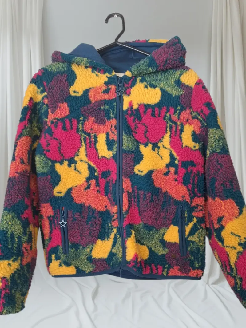 Chaqueta polar multicolor