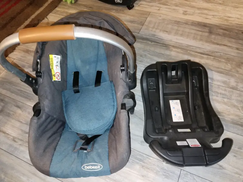 Silla de auto para bebé azul - 3