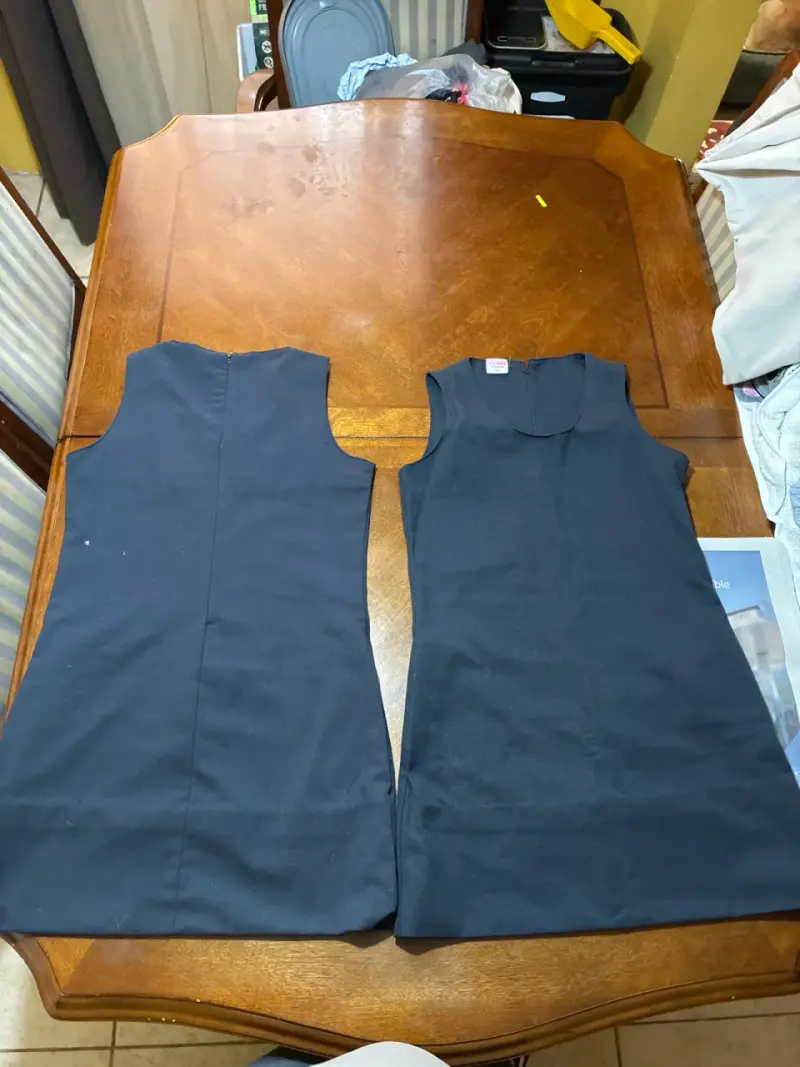Vestidos uniformes escolares azul marino