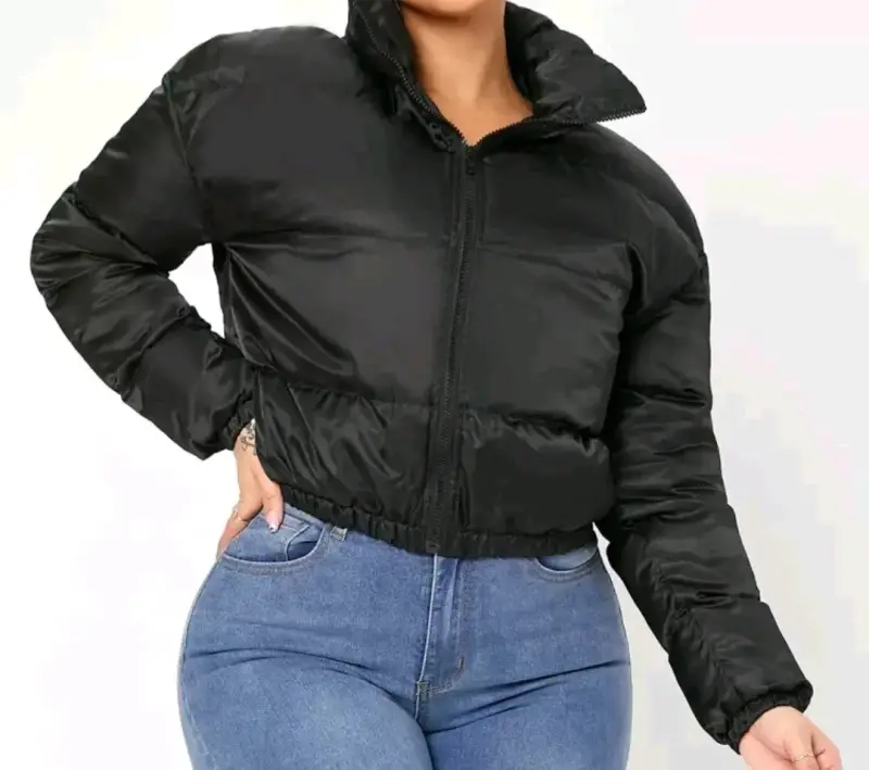 Chaqueta puffer negra - 1
