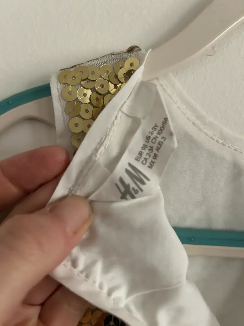 Vestido dorado con lentejuelas 2-3 años - 3