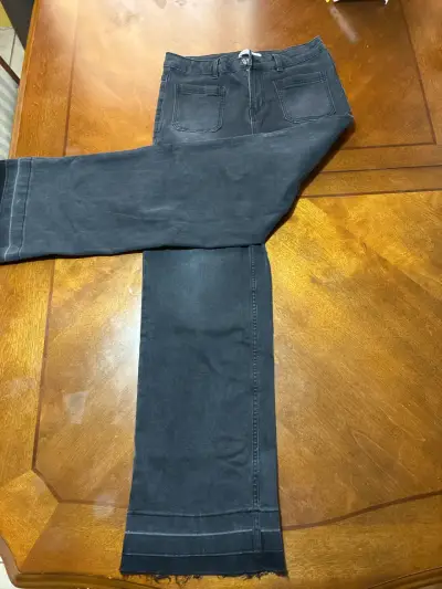 Jeans negros niña estilo desgastado - miniatura 2