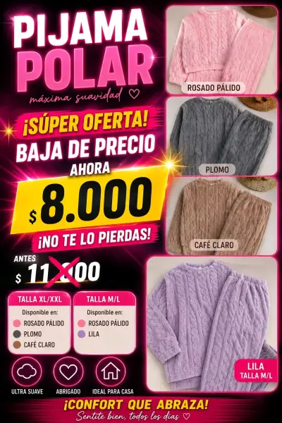 Pijama polar ultra suave - miniatura 1