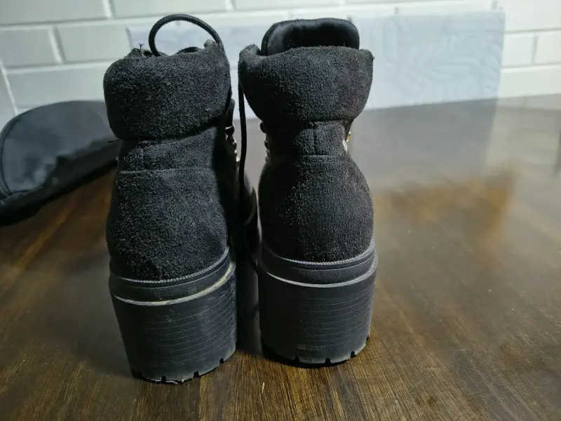 Botines negros de gamuza - 2