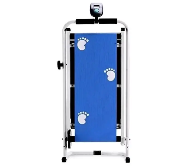 Caminadora manual plegable azul