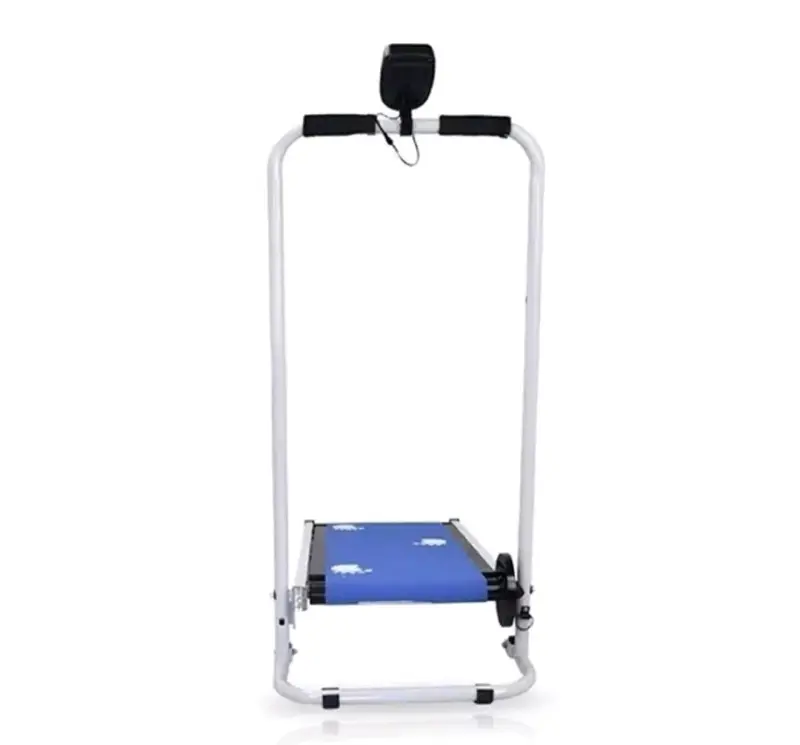 Caminadora manual plegable azul - 2