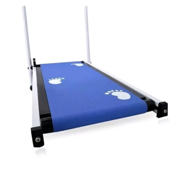 Caminadora manual plegable azul - 3