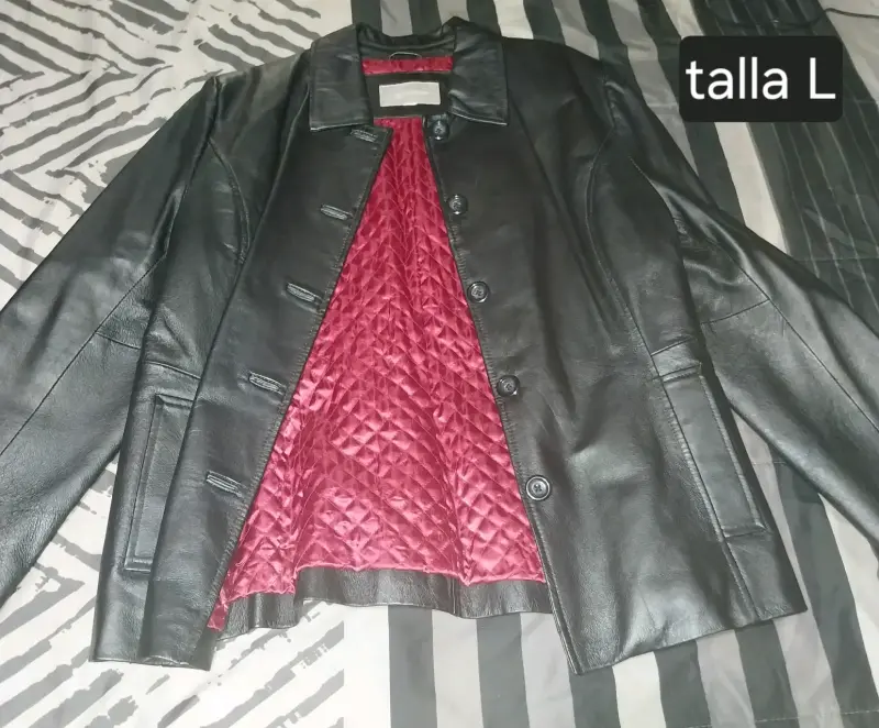 Chaqueta de cuero Croft & Barrow - 1