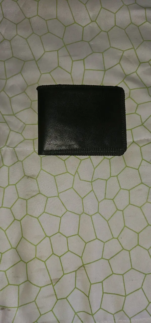 Billetera negra de cuero - 2