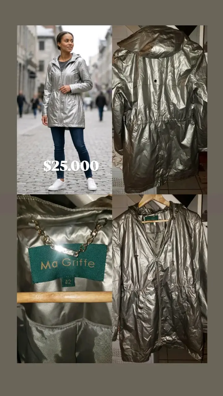 Parka metálica Ma Griffe