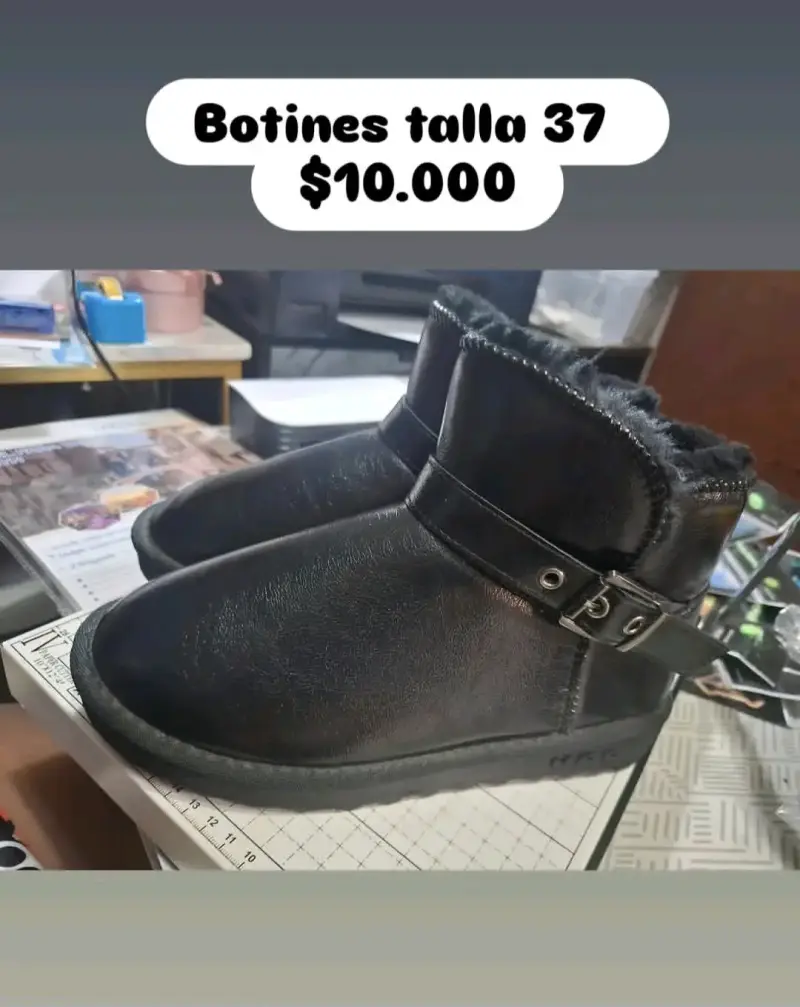 Botines negros talla 37