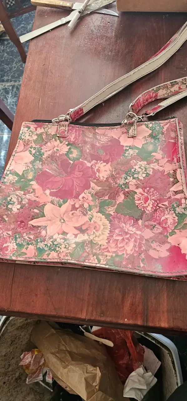 Cartera estampada floral - 1