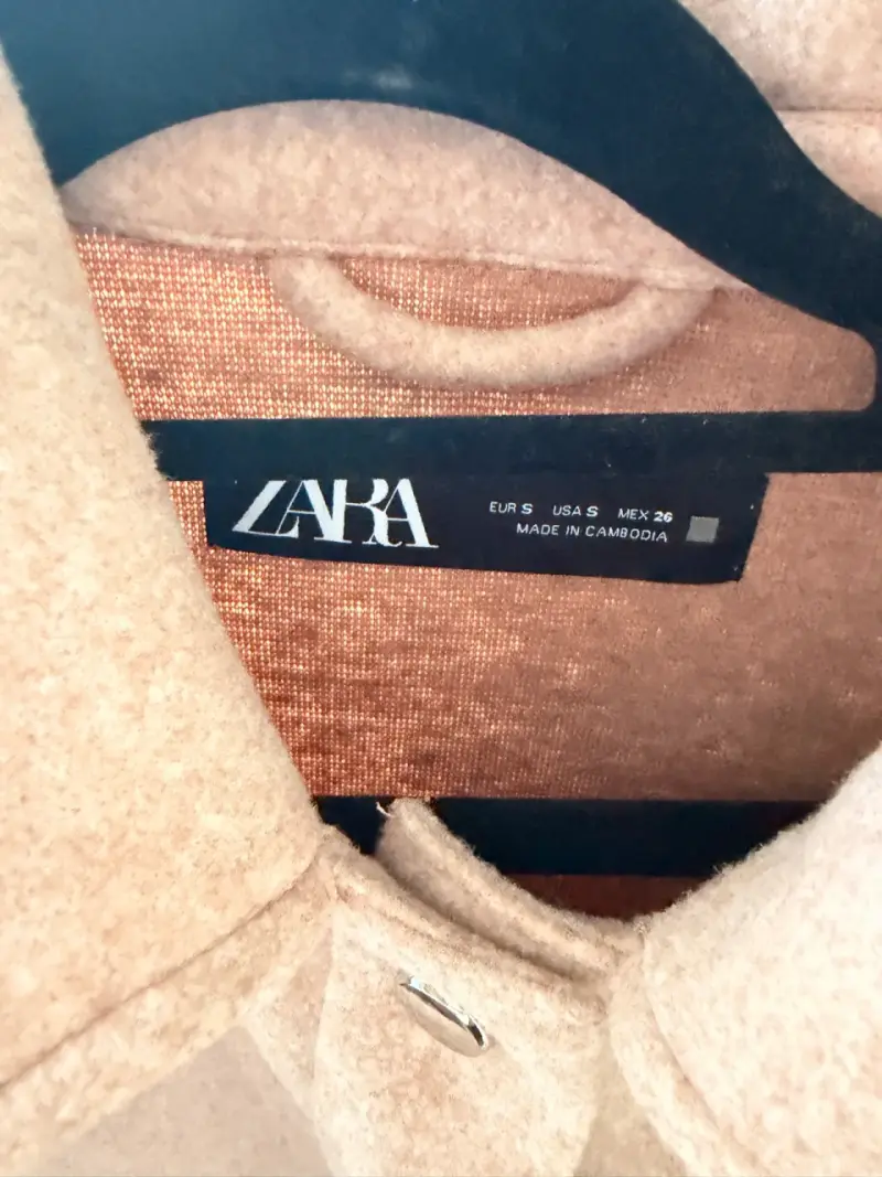 Chaqueta Zara  palo rosa con bolsillos - 2