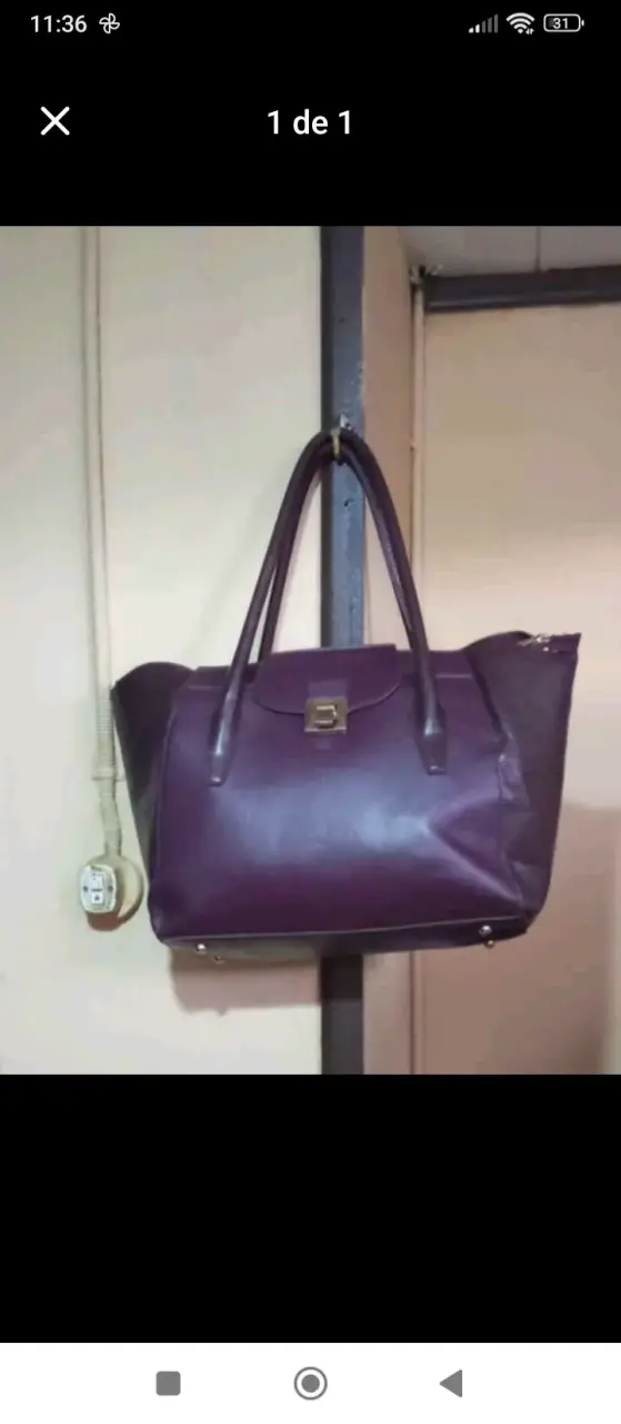 Bolso grande morado