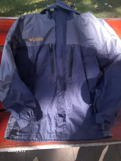 Chaqueta impermeable Columbia azul - miniatura 1
